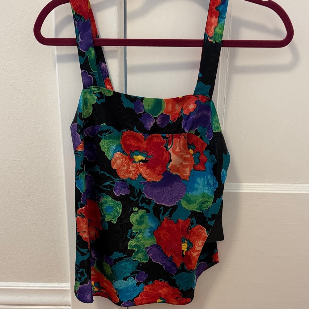 Vintage Floral Multicolor Women's Top